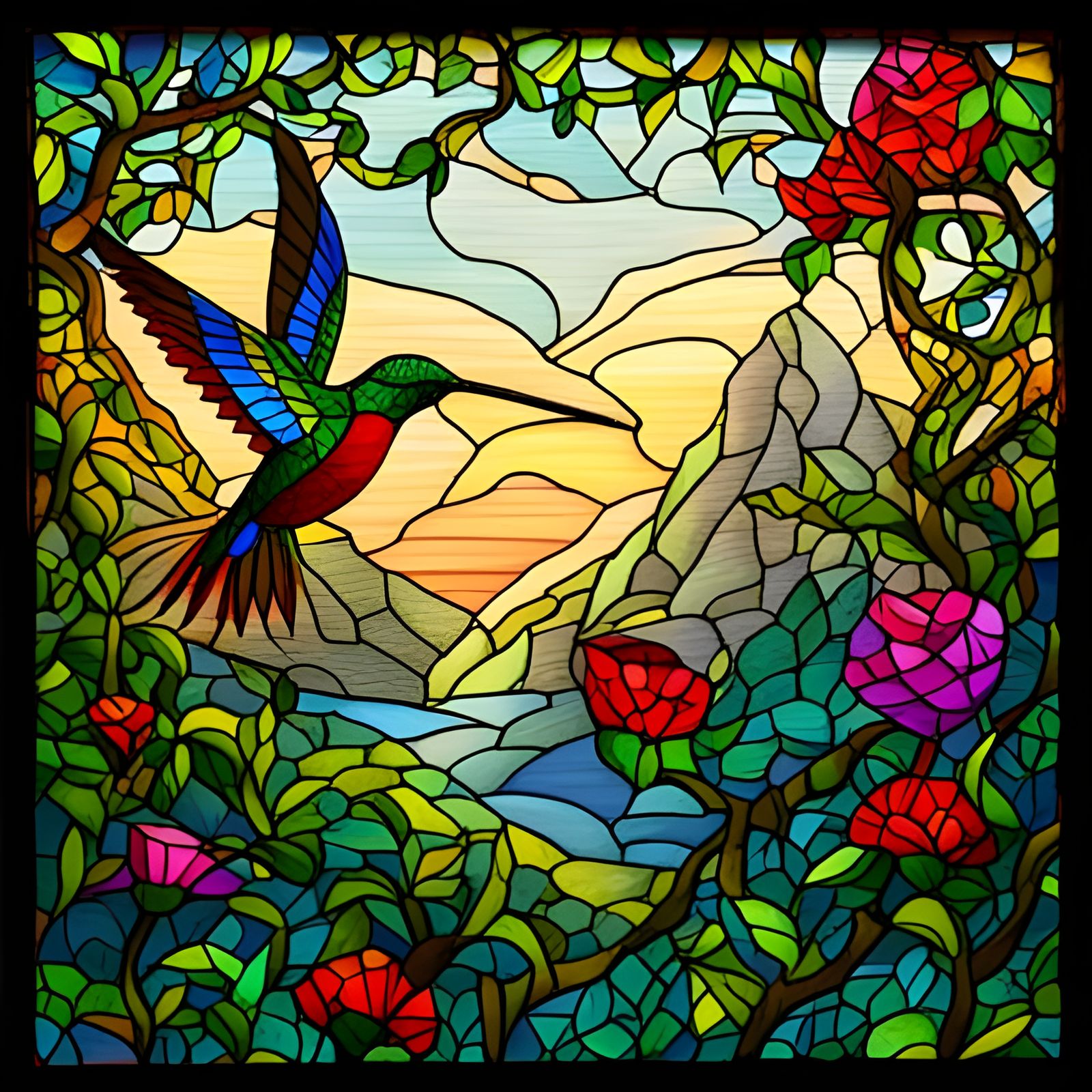 The Sunset Hummingbird Awaits  by @C_K_Slorra