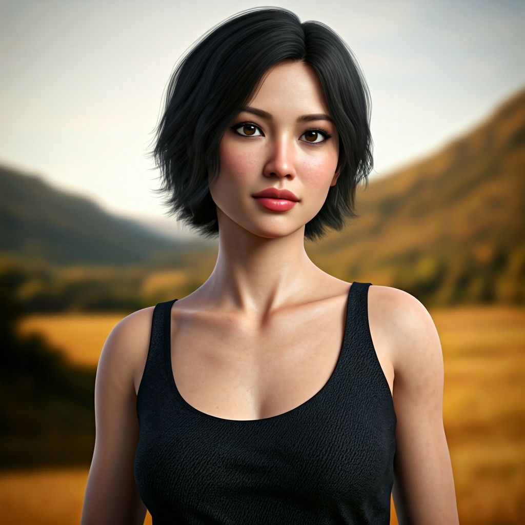 Renaissance-Style Portrait of a Thai Woman