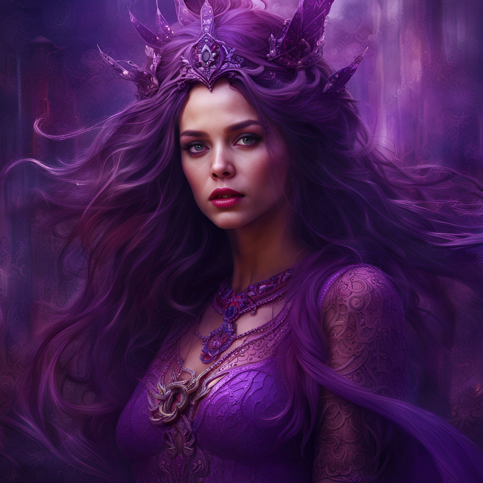 The Amethyst Queen - AI Generated Artwork - NightCafe Creator