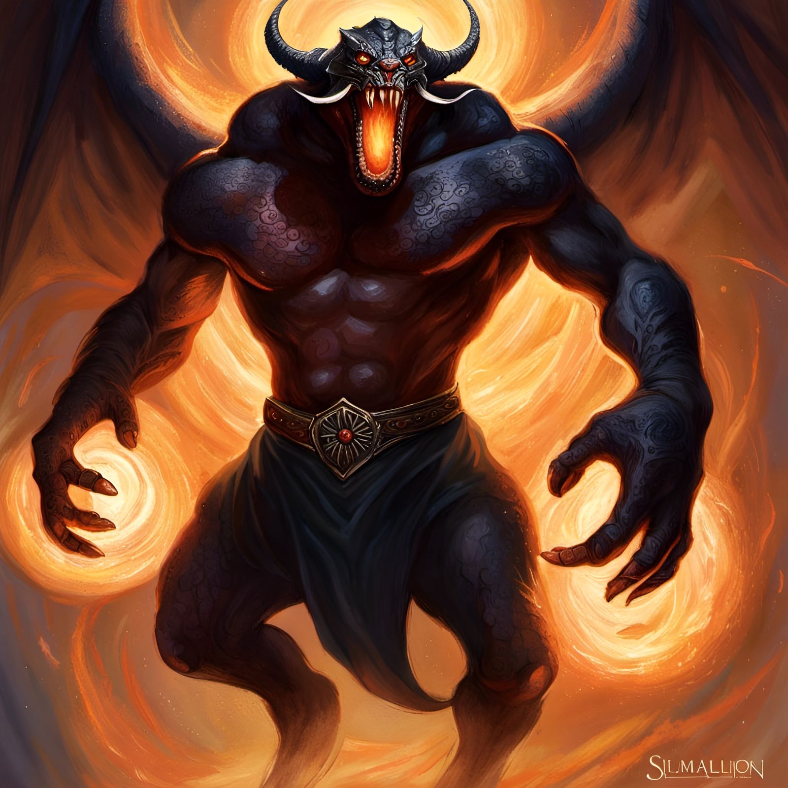 A Balrog accurate to the books (The Silmarillion and LOTR) - AI