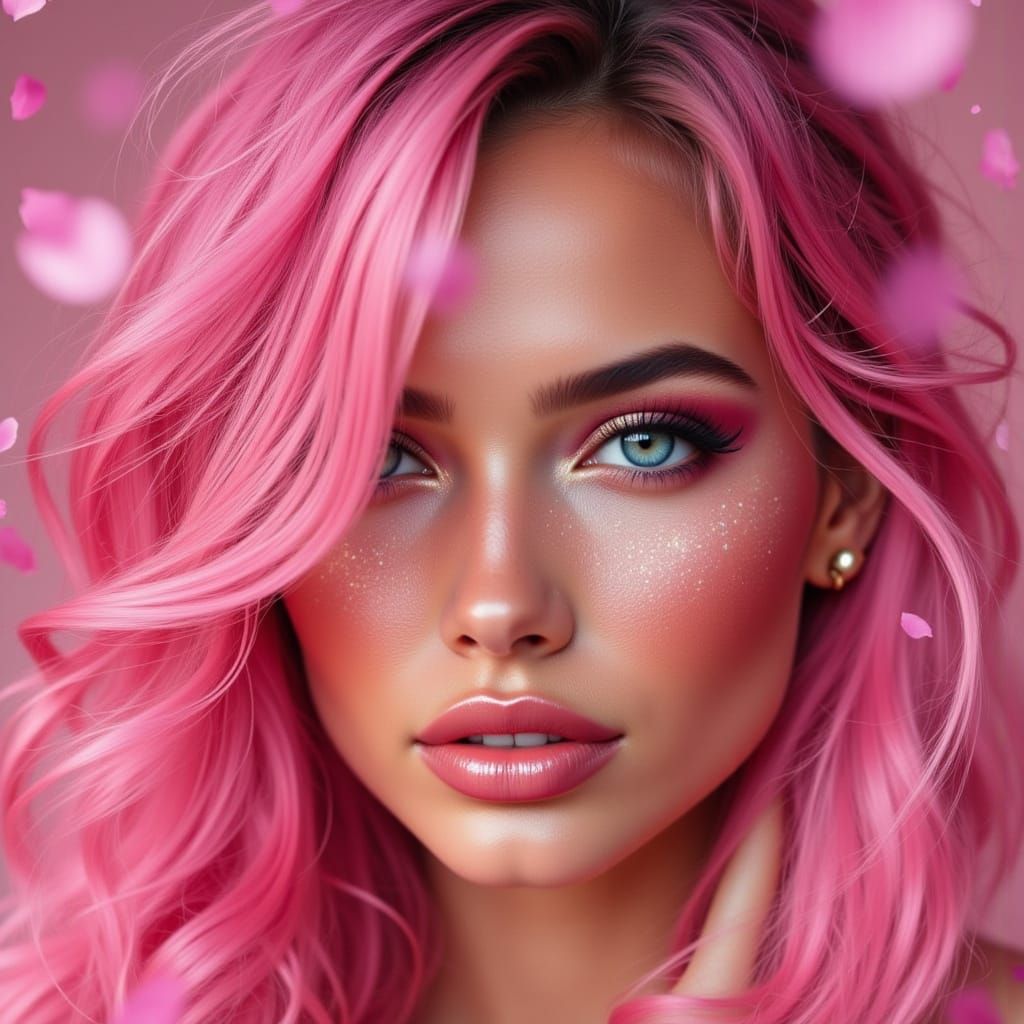 <lora:Double Photoreal v2:1.0> <lora:mystic flux:1.0> <lora:GoldenHour:1.0> <lora:Pink Camouflage:1.0> <lora:Sparkle Night:1.0> <lora:Gold a...