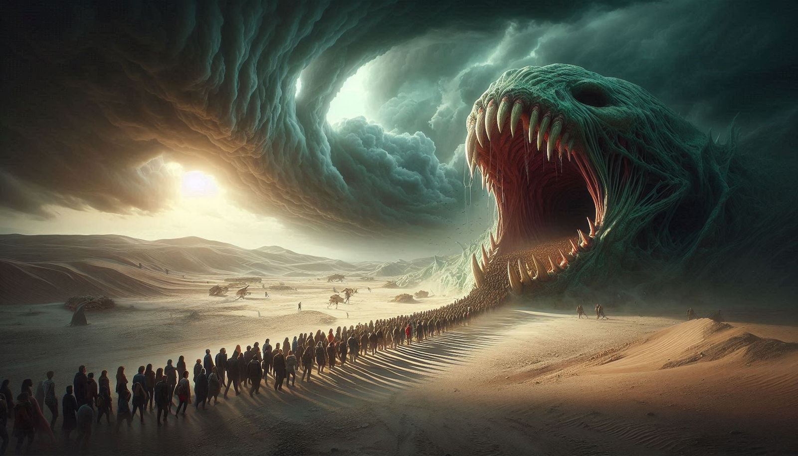 The group feeds the monster