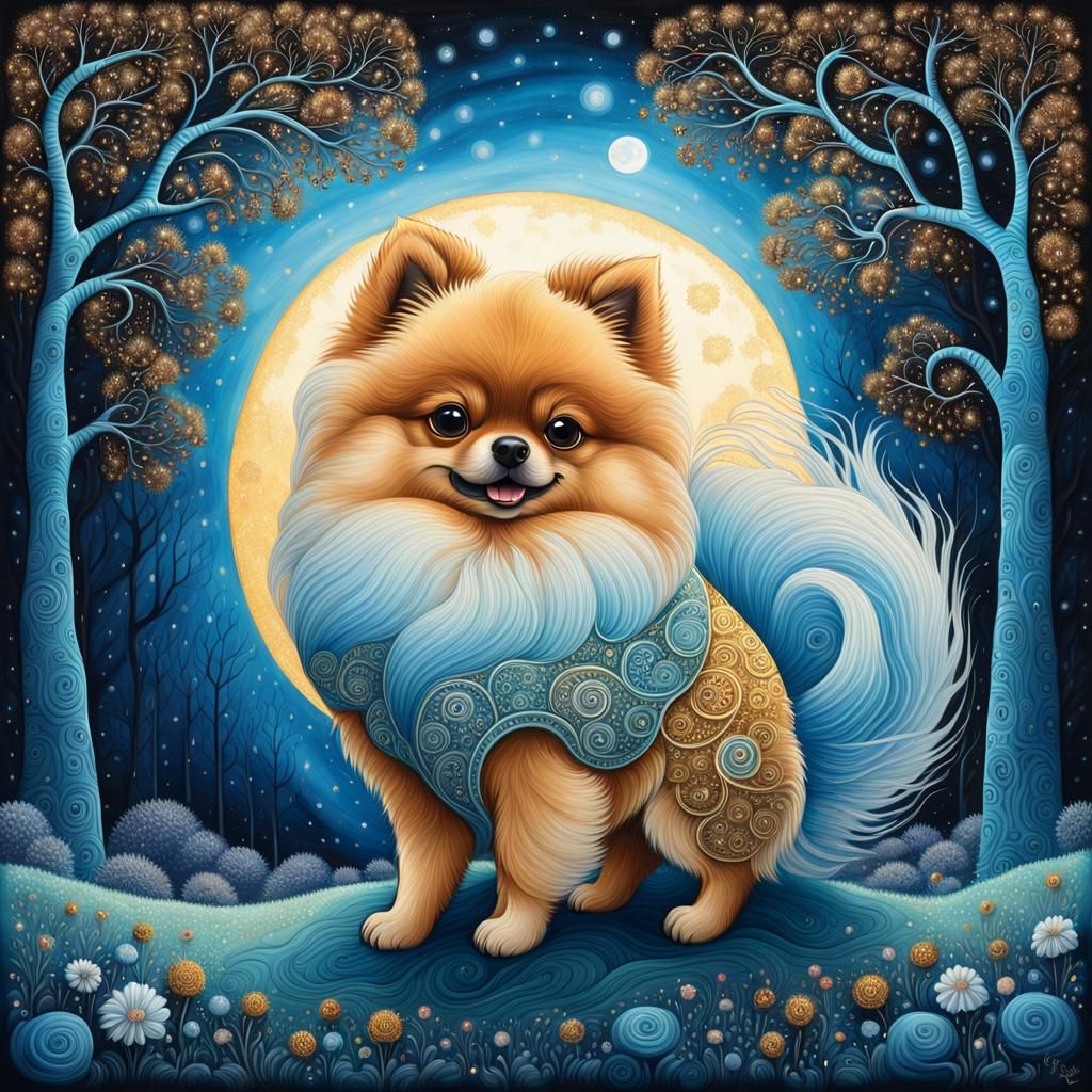 Pomeranian  by @Gaby