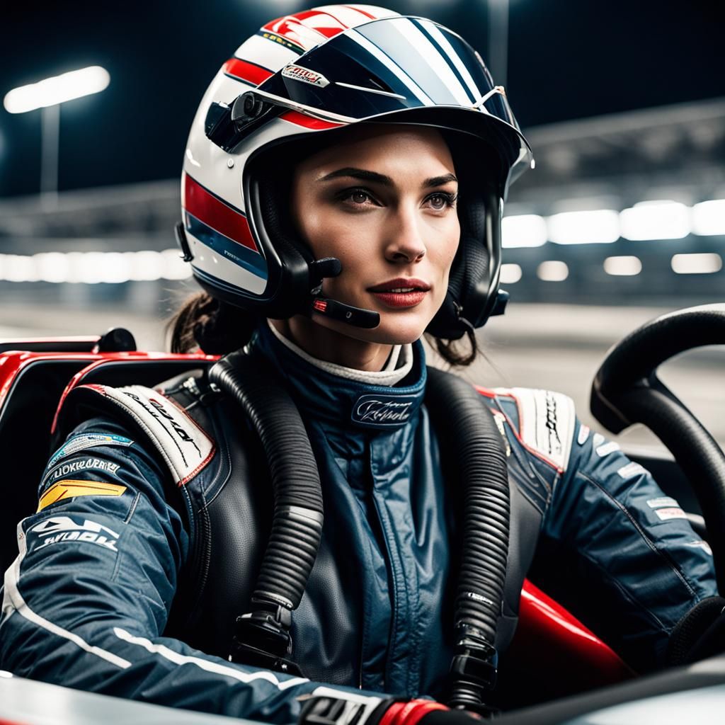 Gal Gadot as a racing driver - AI Generated Artwork - NightCafe Creator