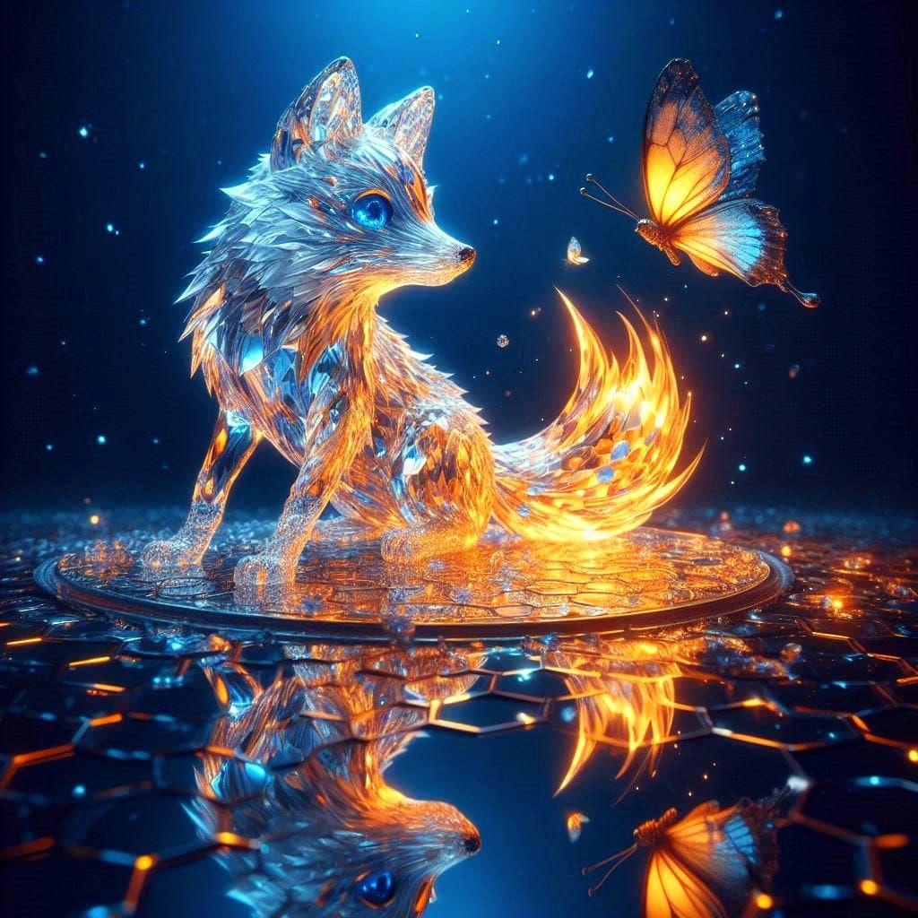 cristal-figuren set: The Little Prince - the fox says: "What...