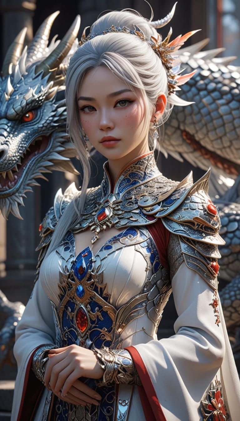 Regal Queen with Dragon in Crystal Palace