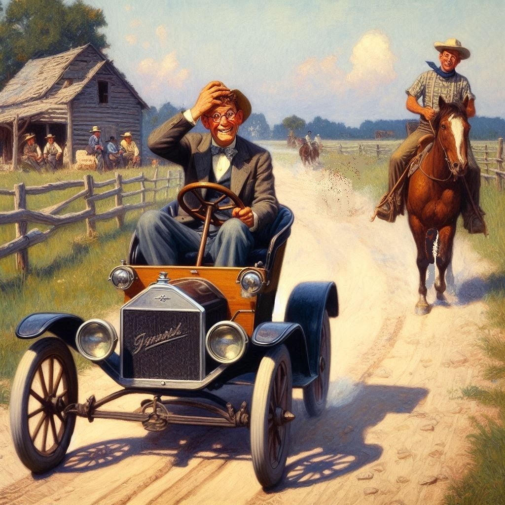 The Boss and His New Ride