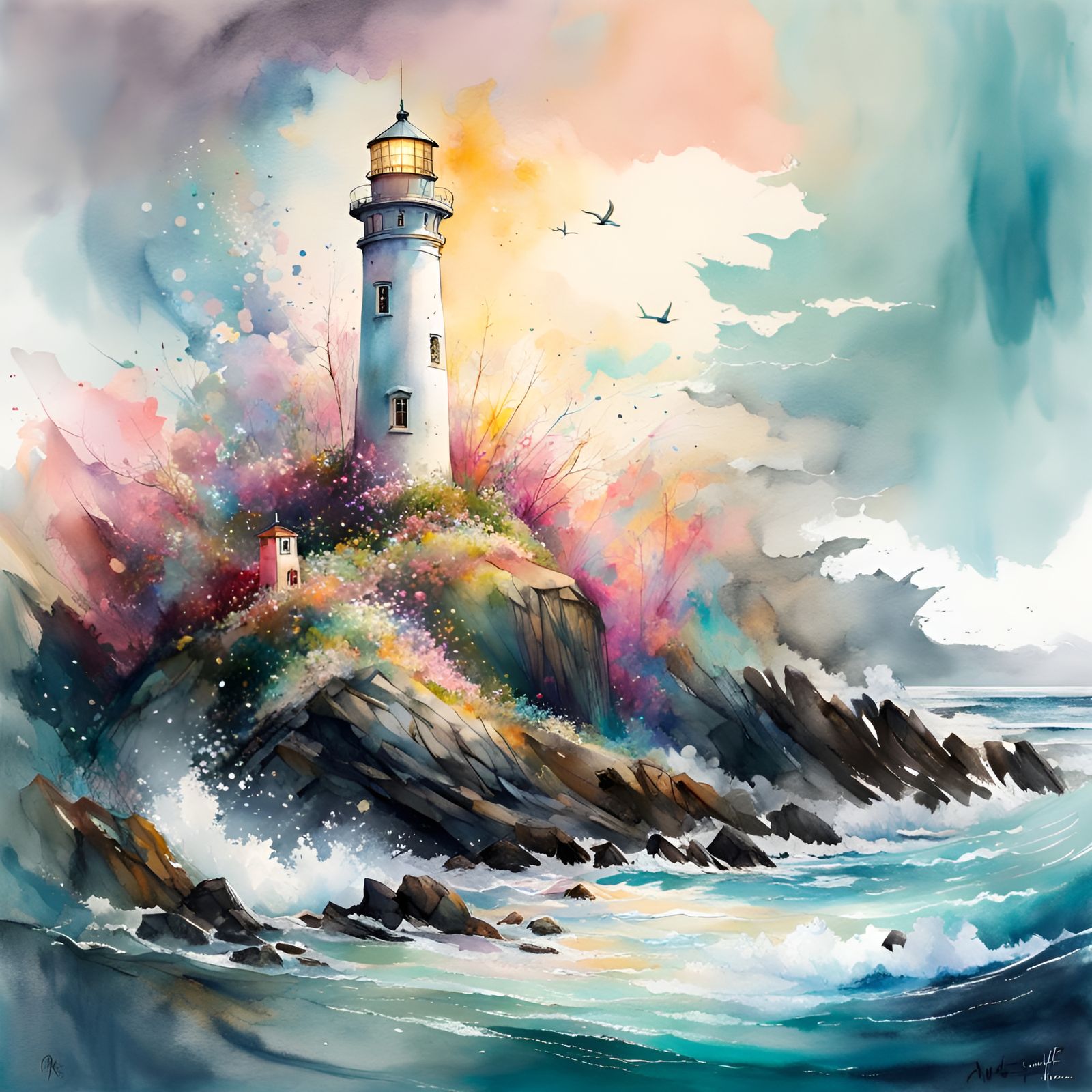 Lighthouse colour explosion  by @Laevos