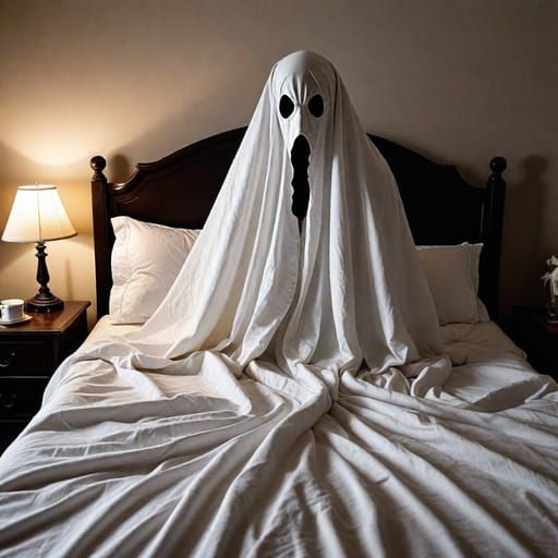 2 Creepy creations I made of a scary ghost staring at you co...