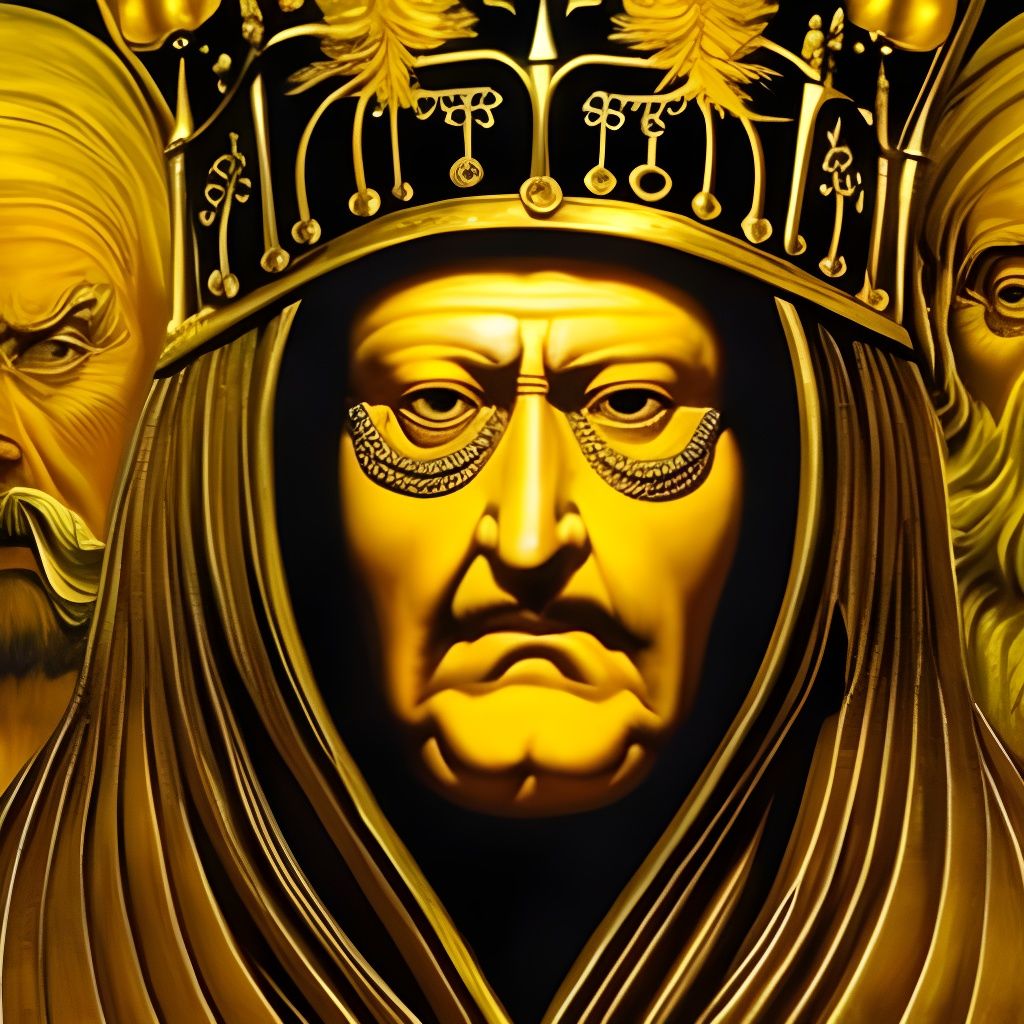 The King in Yellow Removes His Mask 2 - AI Generated Artwork ...