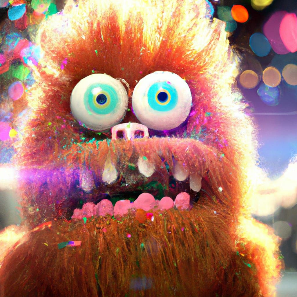 A shocked monster