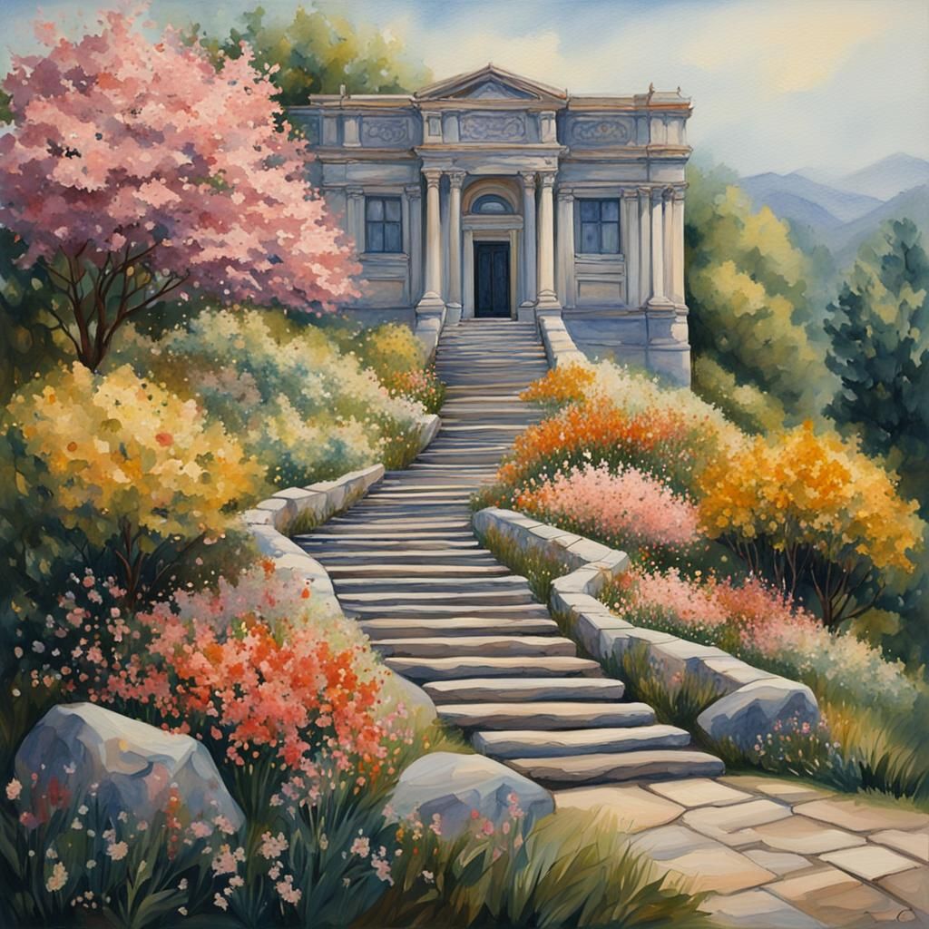 House among the flowers