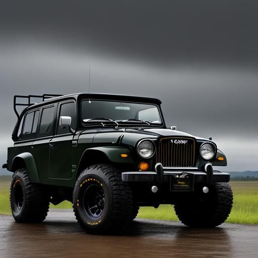 1978 Automobile Jaguar cj car off road huge tires prerunner ...