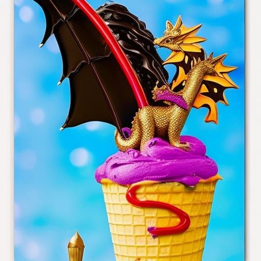 Ice cream dragon
