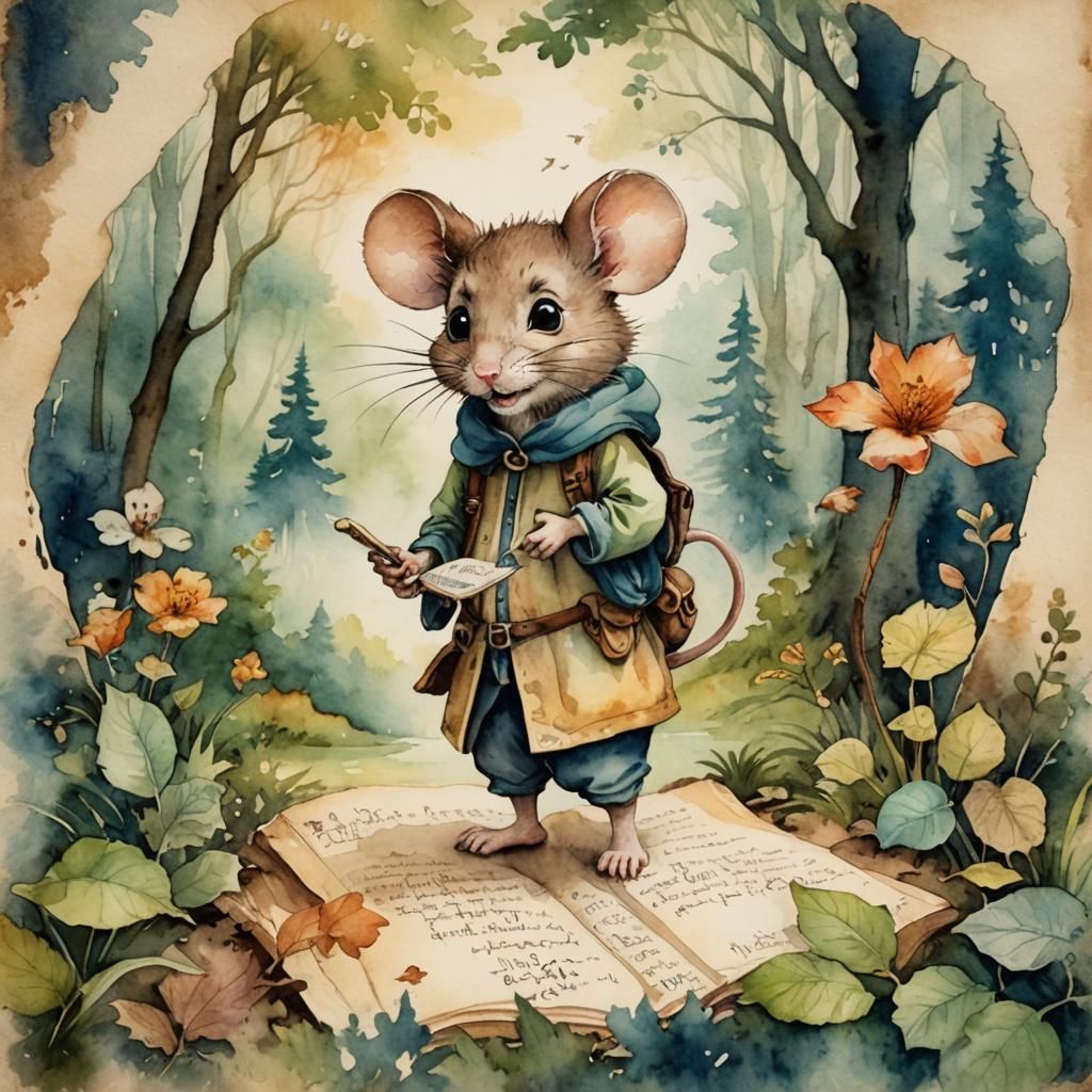Explorer mouse   by @SimbaLeesa 