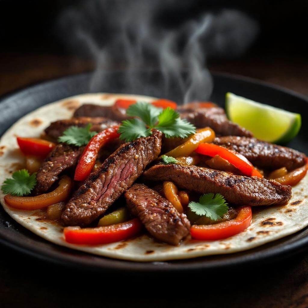 Sizzling Fajitas  by @PookiePaints