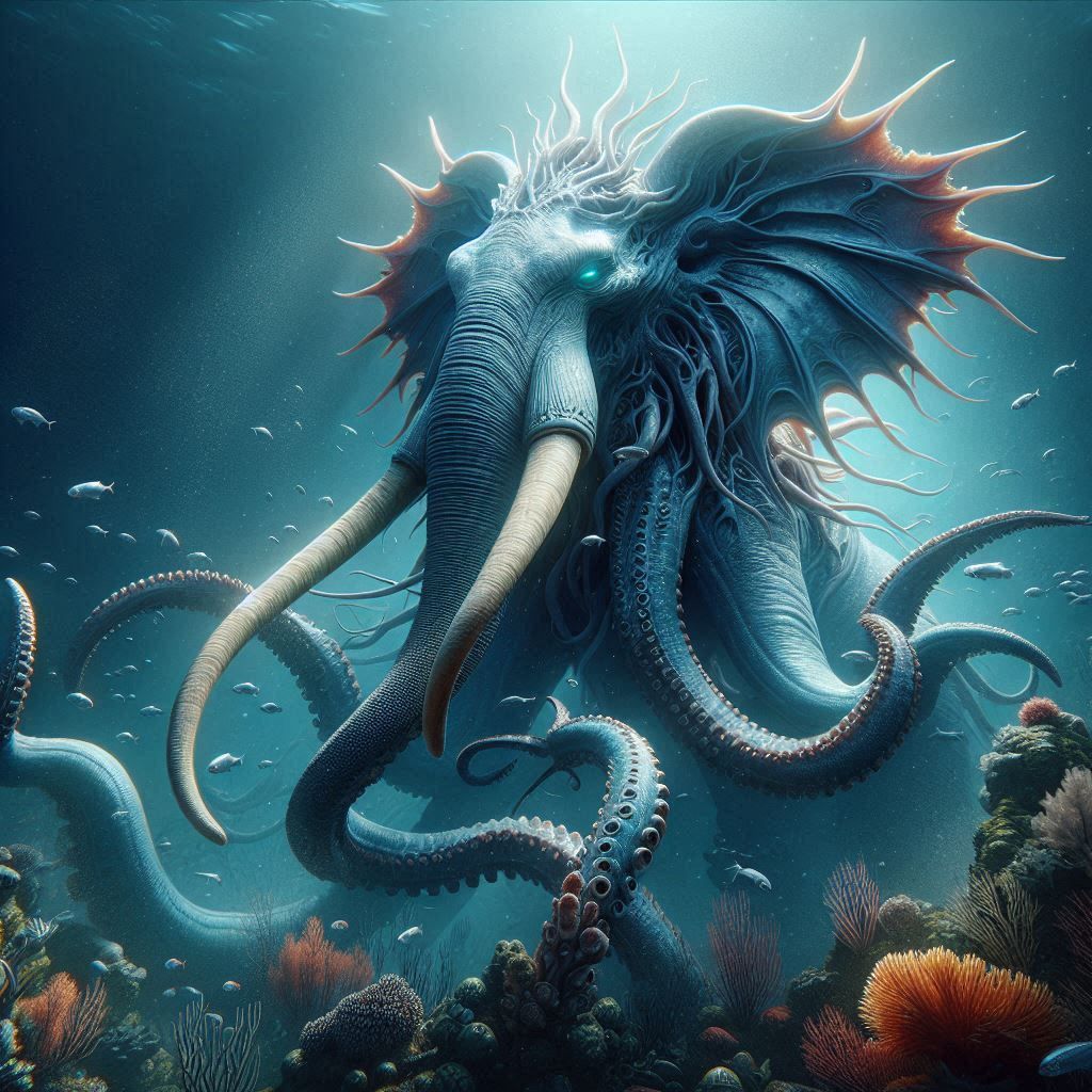 Octophant  by @Monstertaki