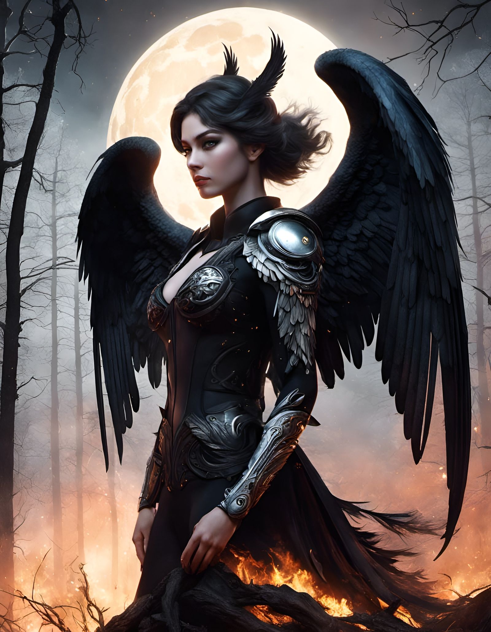 angel of vengeance  by @IntelligentZombie