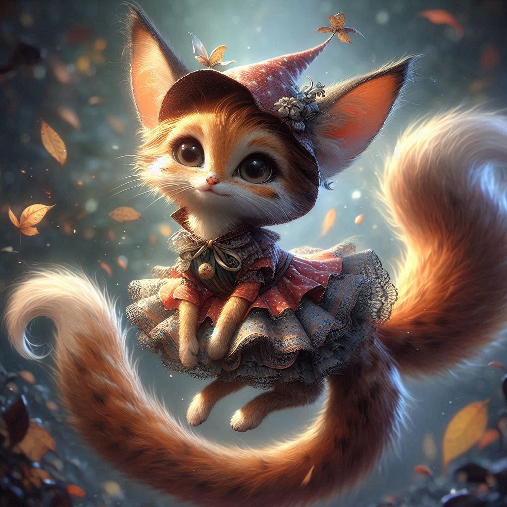 adorable fairy-tale fantasy creature portrait..