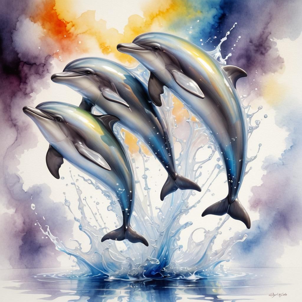 Animal Olympics - A graceful Depiction of Dolphins Performin...