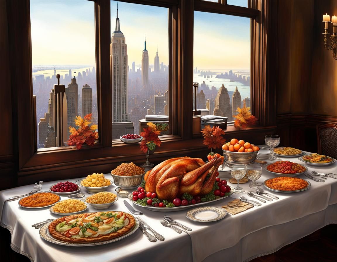 Happy Thanksgiving in New York! AI Generated Artwork NightCafe Creator