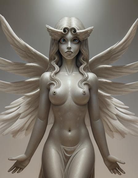 biblically accurate angel, non human, many eyes  by @Ideal