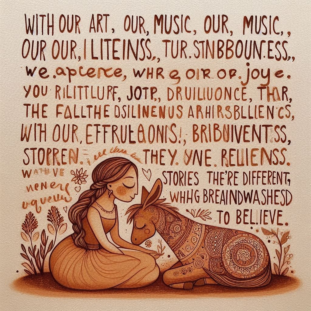 On a quiet day, I can hear breathing. With our art, our musi...