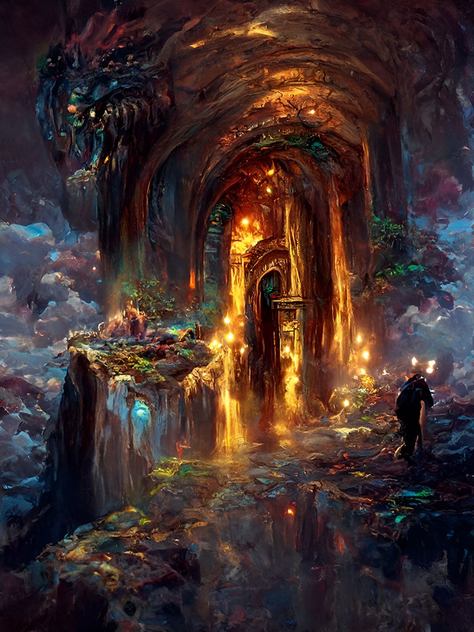 The Gate To The Underworld Is Opening By Greg Rutkowski, Dan Mumford 