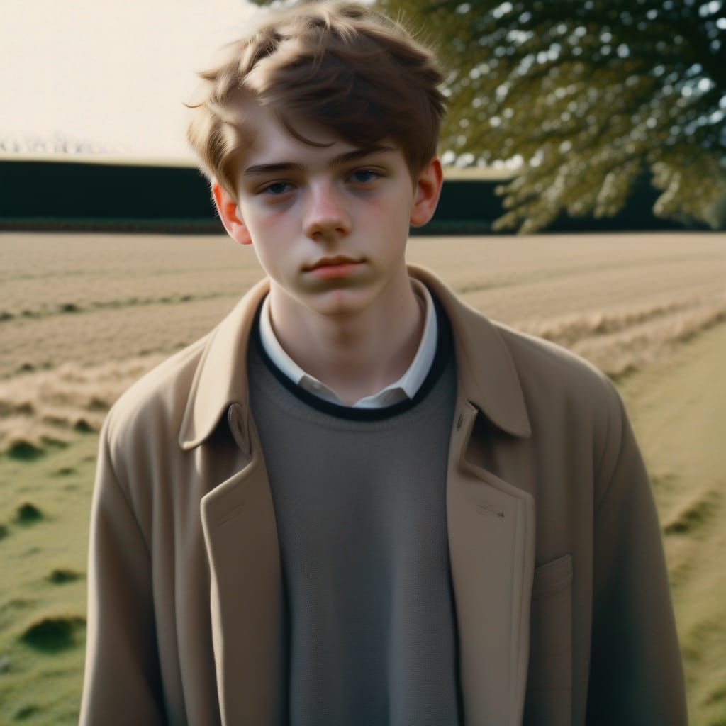 Boy in field