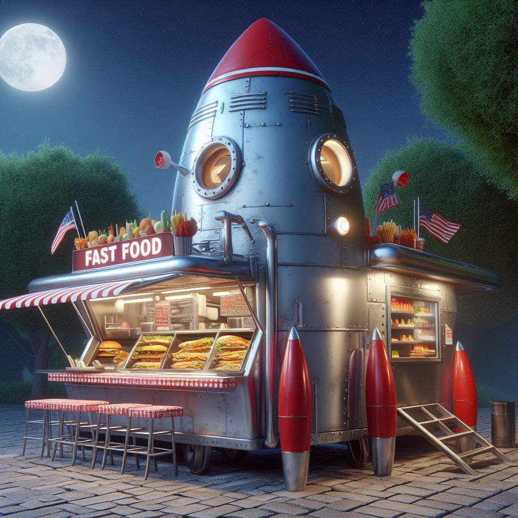 Space Rocket Food Truck