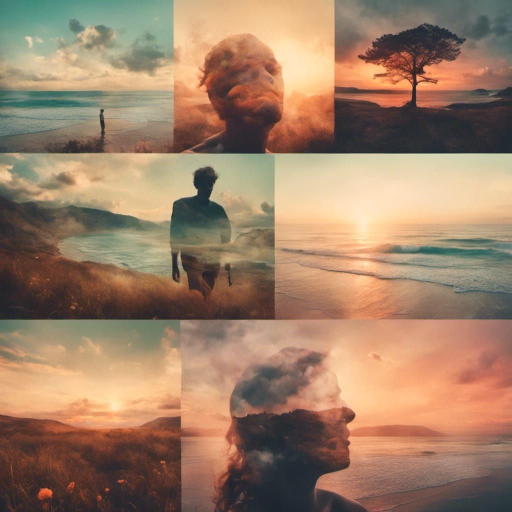 Surreal abstract psychedelic lowbrow art. Medium shot. A colossal head inside a cybernetic brain city with spacemen and miniature cityscapes...