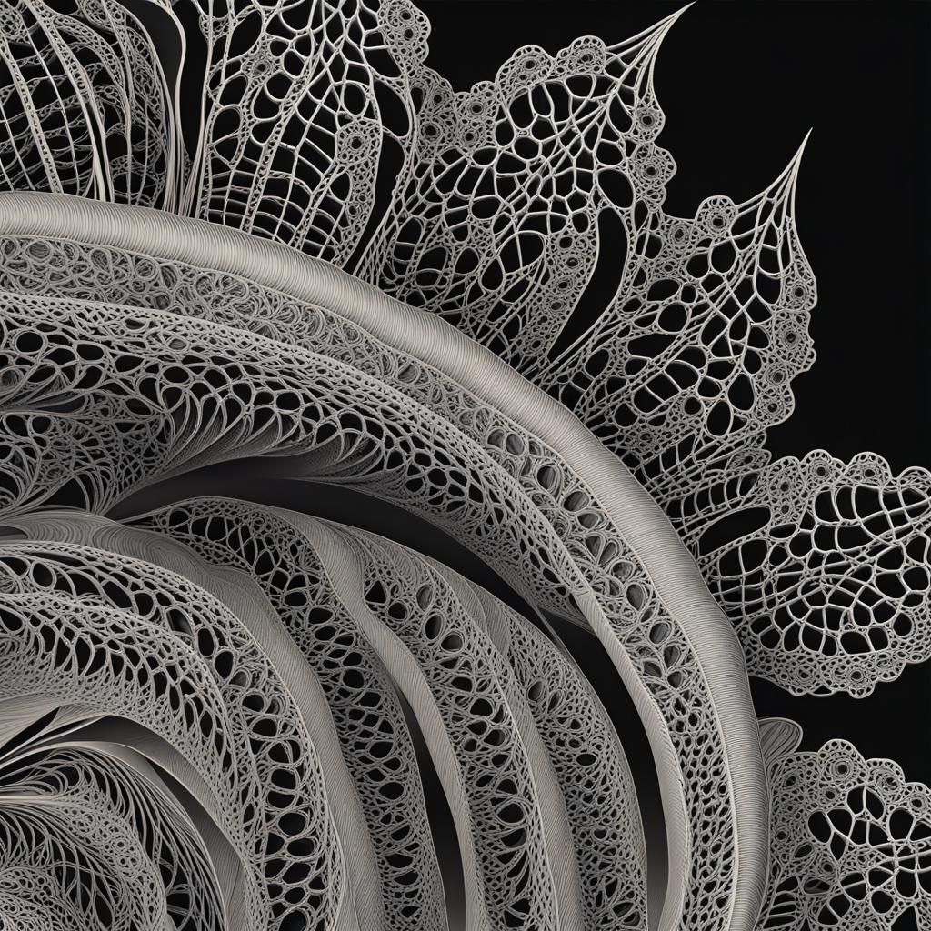White lace female sculpture - AI Generated Artwork - NightCafe Creator