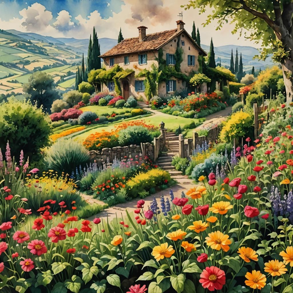 cottage in the Italian countryside  by @Nemo