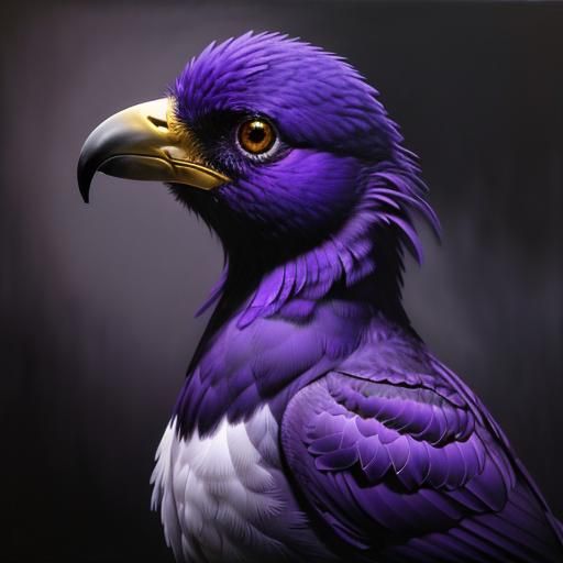 Purple bird