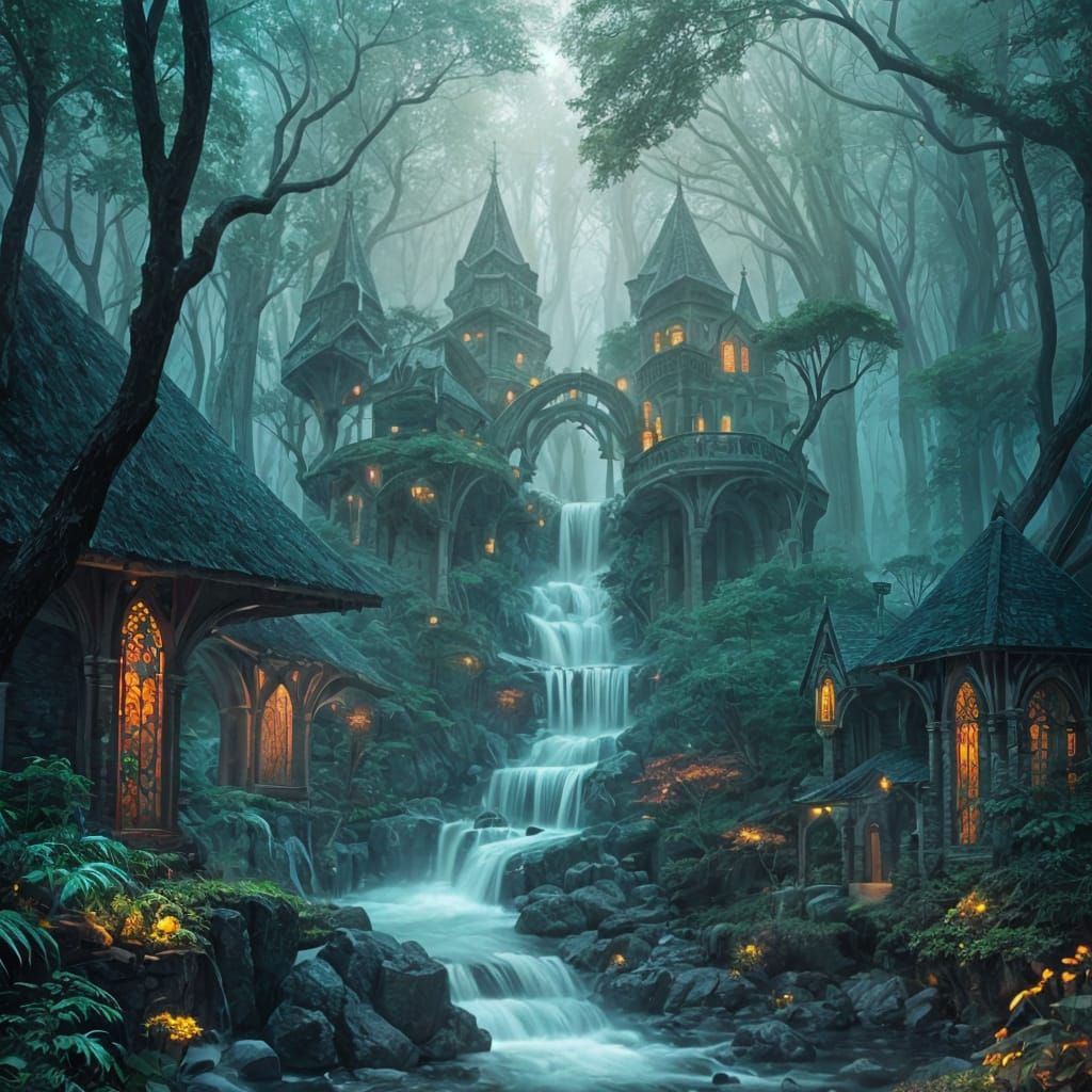 Waterfall.  by @Duringar