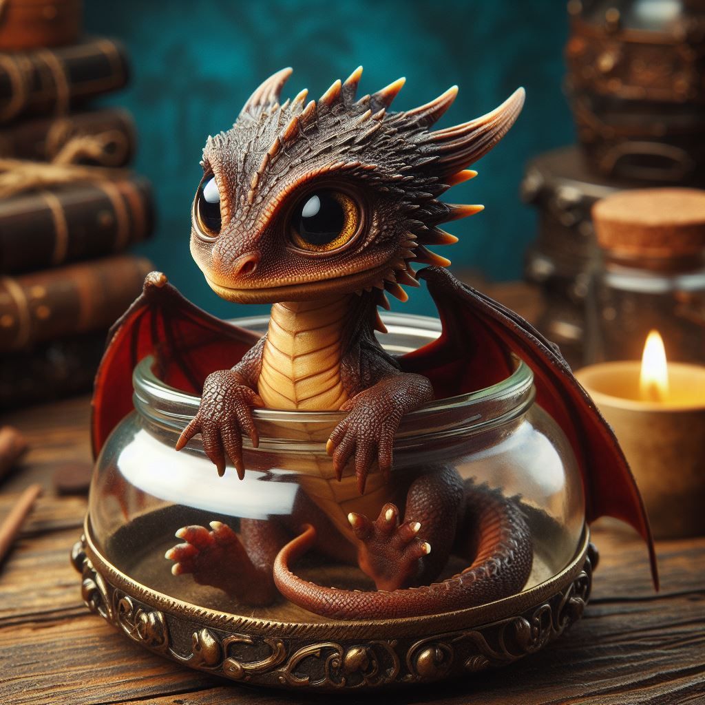 Baby Dragon in a jar 2