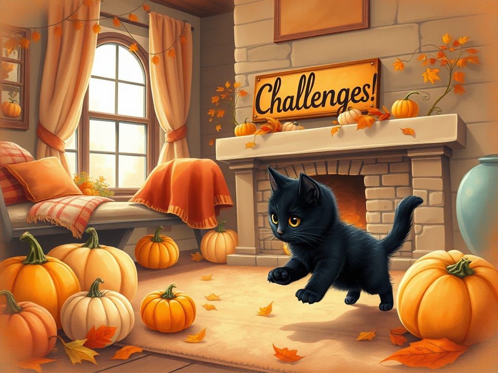 Shadow is happy. He likes pumpkins and NC challenges.  by @RandomUser1234