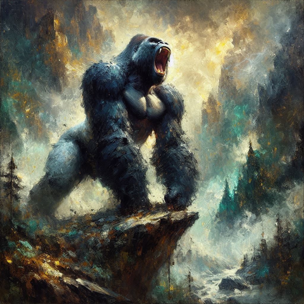 Mighty gorilla  by @dhee noerd