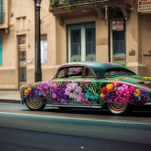 A fantasy flower vehicle  by @Szuri