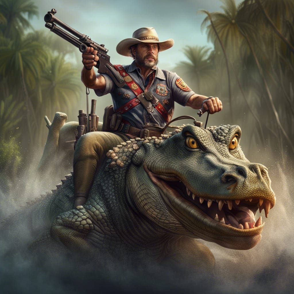 Florida Man Rides  by @Valyn