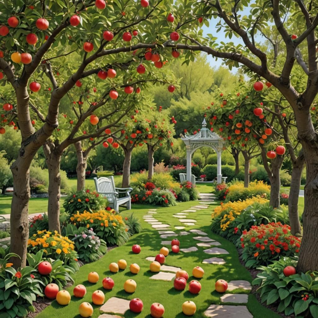 A lush springtime paradise