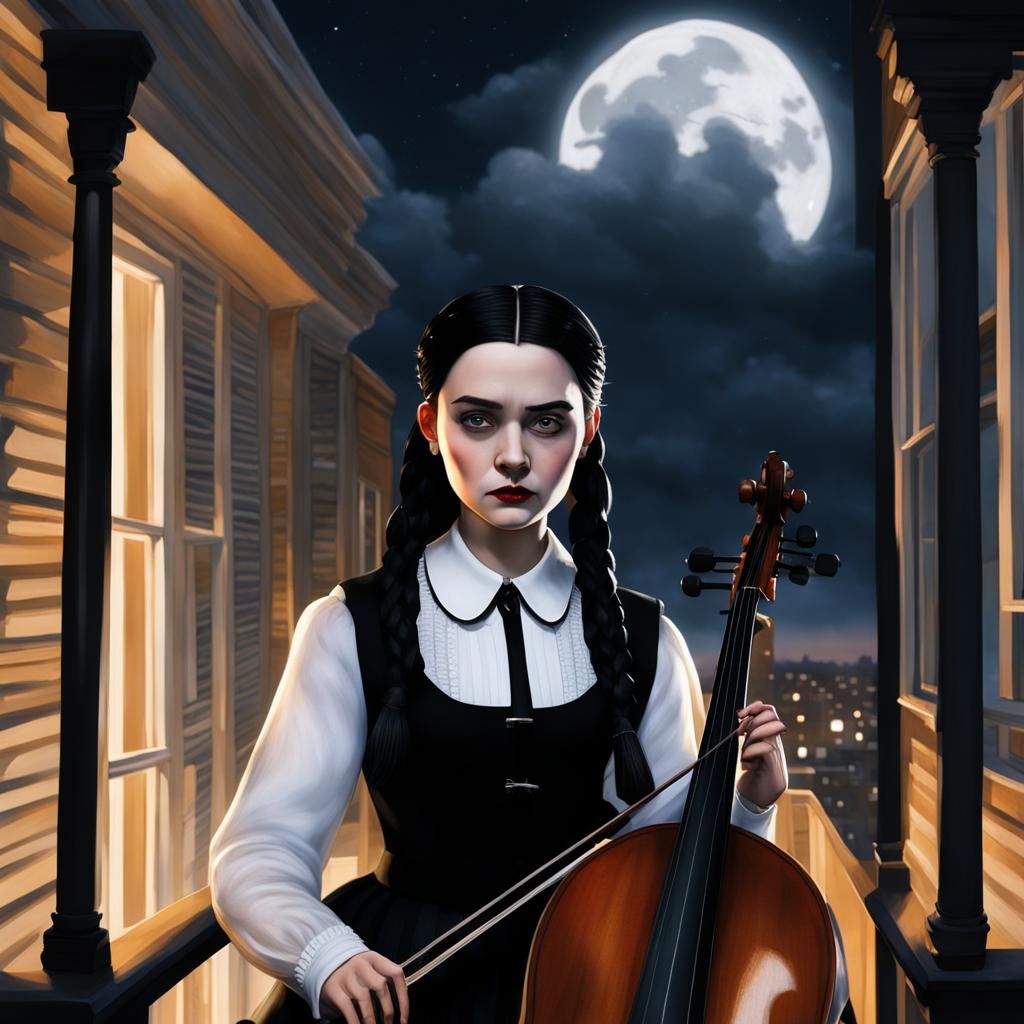 Wednesday Addams cello 6