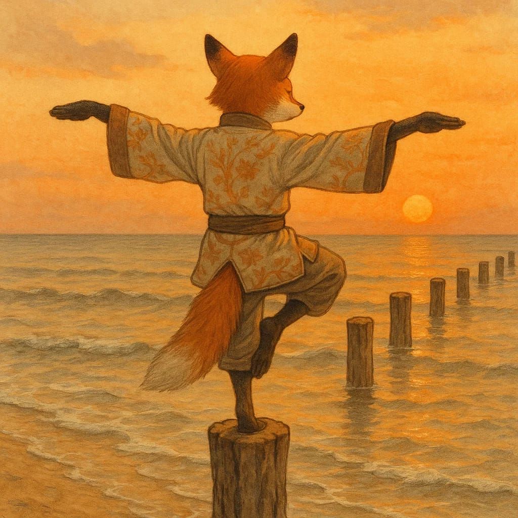 שועל באימוני קונגפו