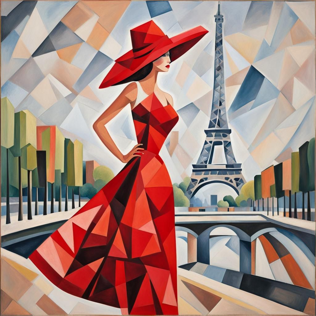 Woman in front of the Eiffel Tower  by @Floh