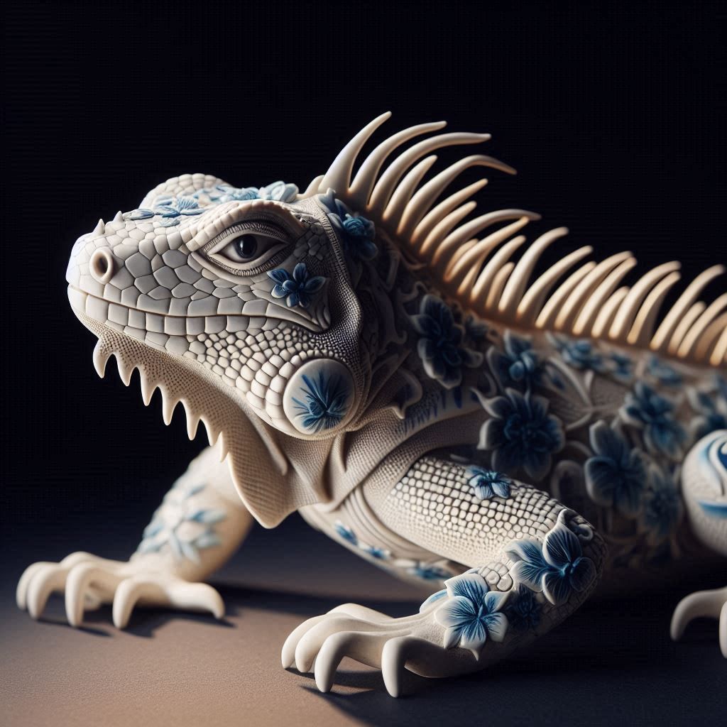 Porcelain Iguana