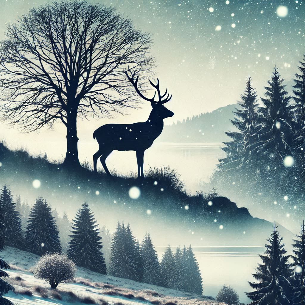 double exposure beautiful fantasy DALL-E 3 portrait landscape..