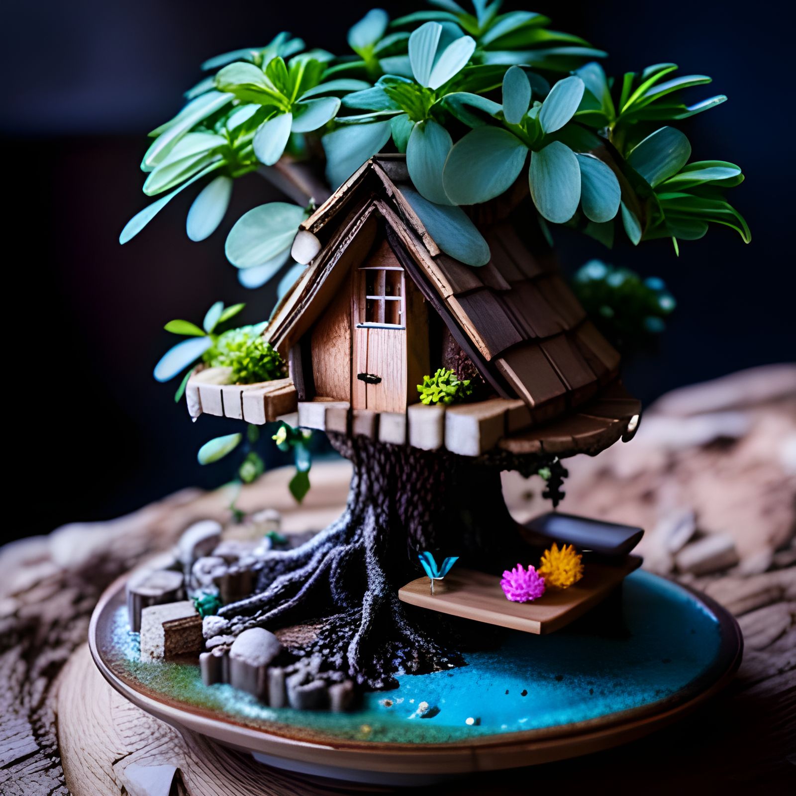Miniature Bonsai Treehouse 🌳🏠 2