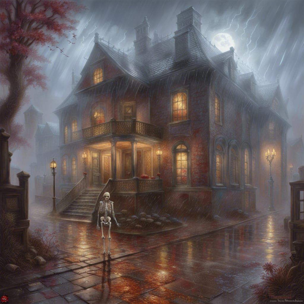 A Lost Skeleton in the Rain