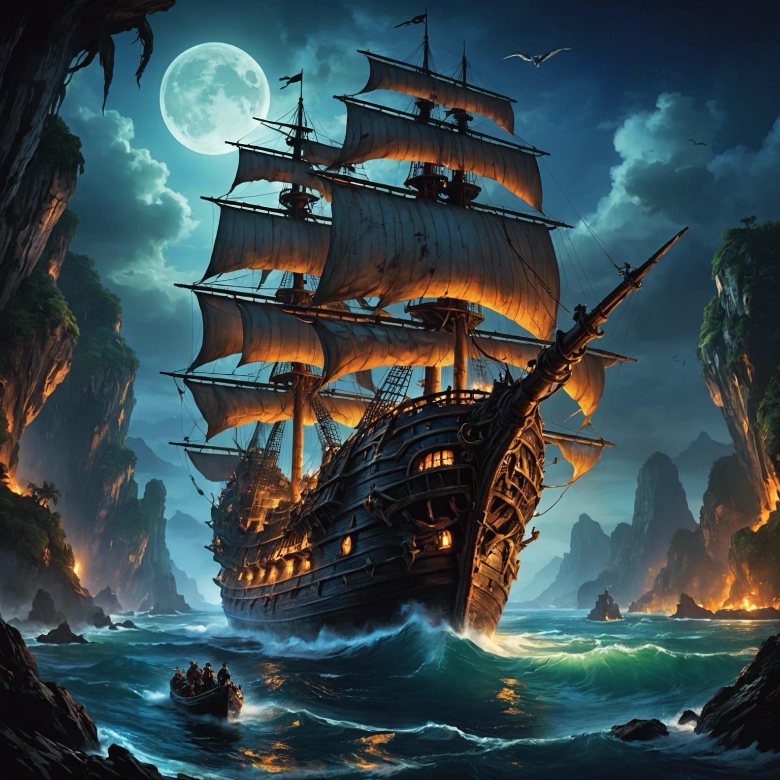 Pirate ship  by @Lady on Fire