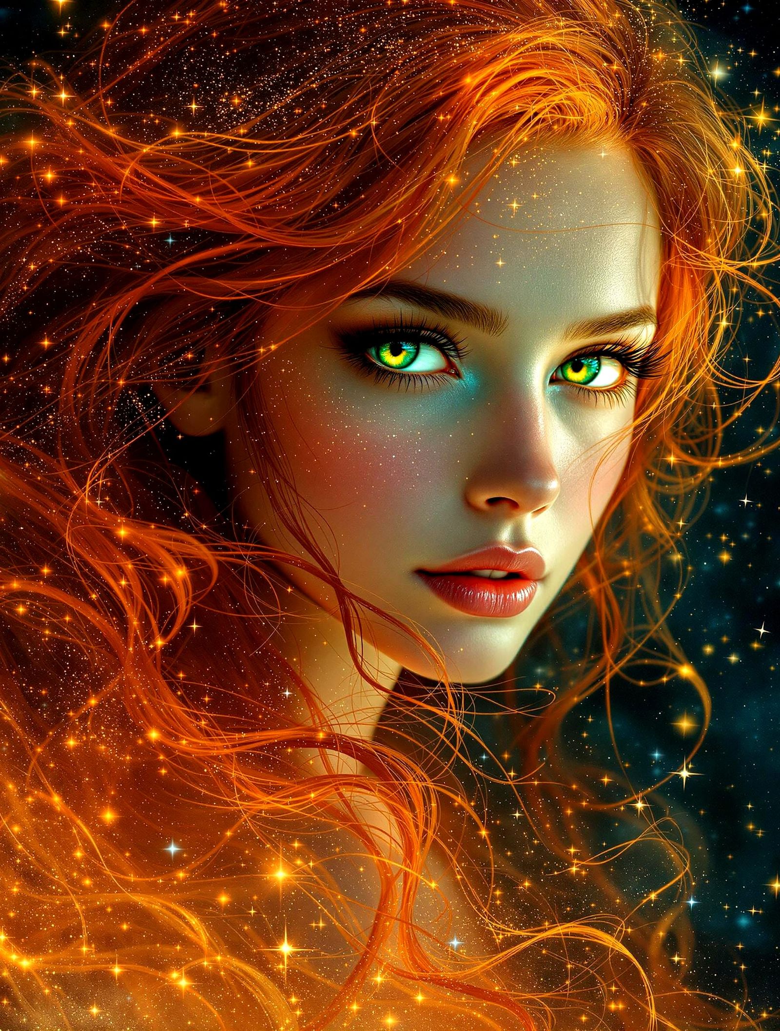 Green eyes Gaze  by @HappyPerson 